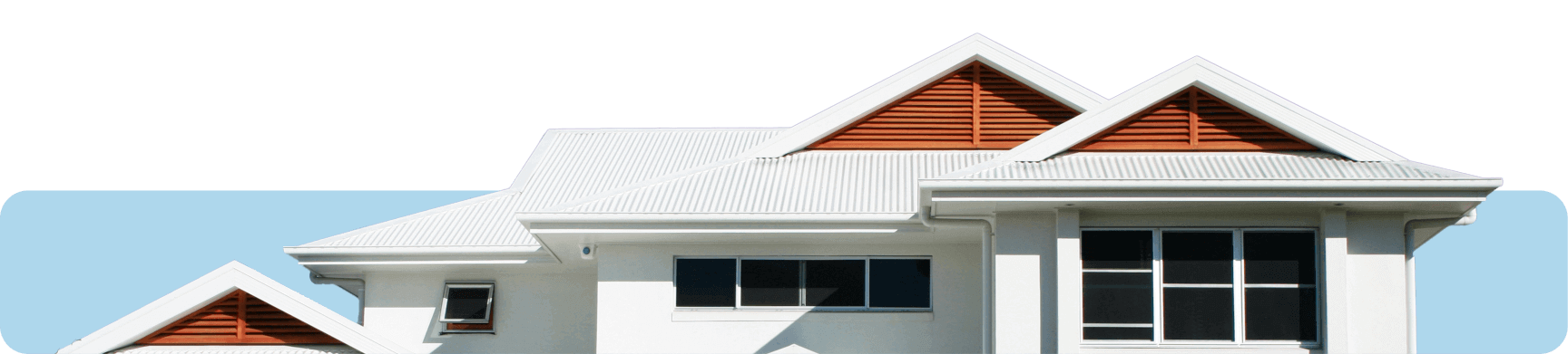 House with white roof